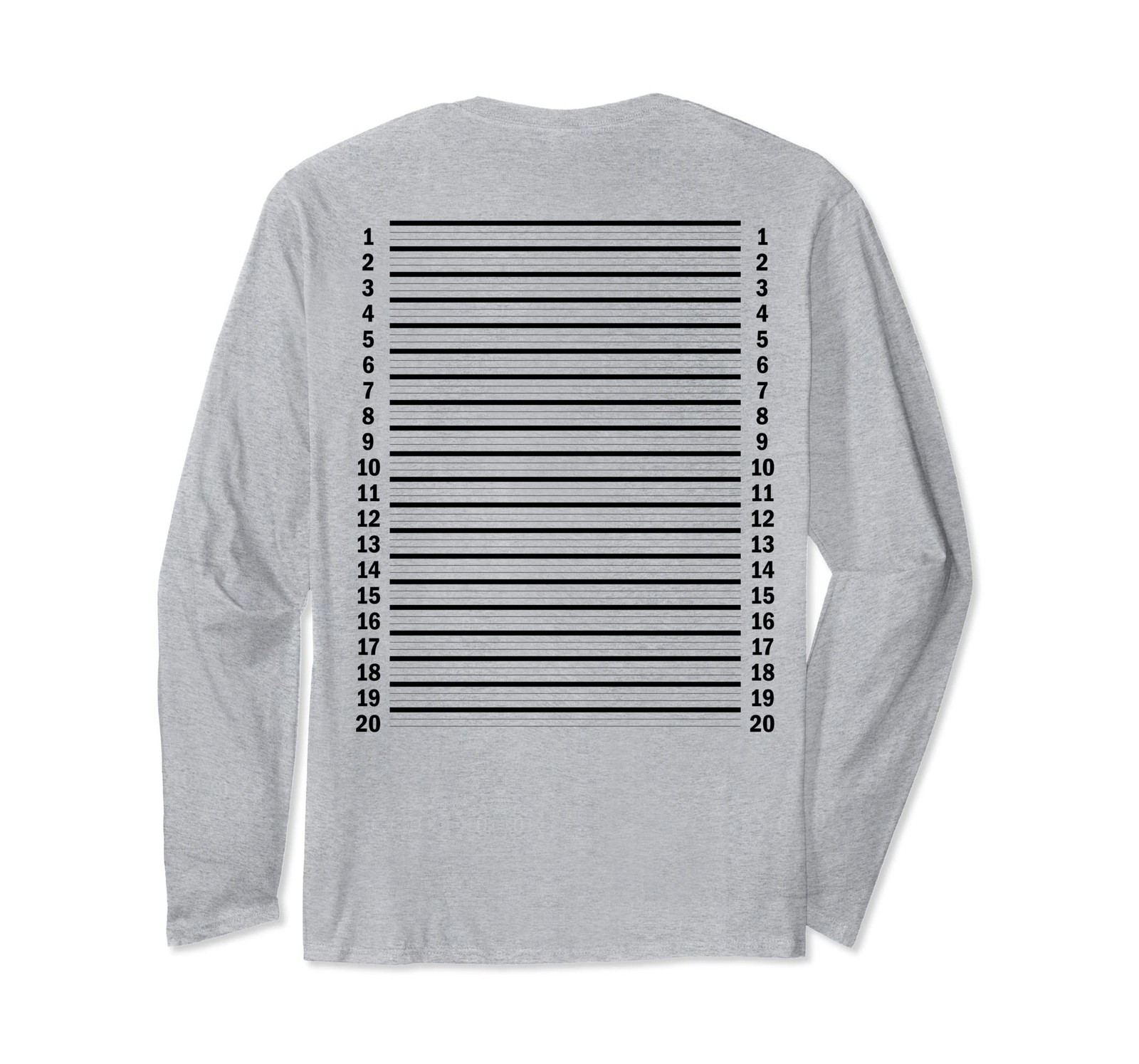 Hair Length Check Hair Growth Track Your Long Hair Backprint Long Sleeve T-Shirt