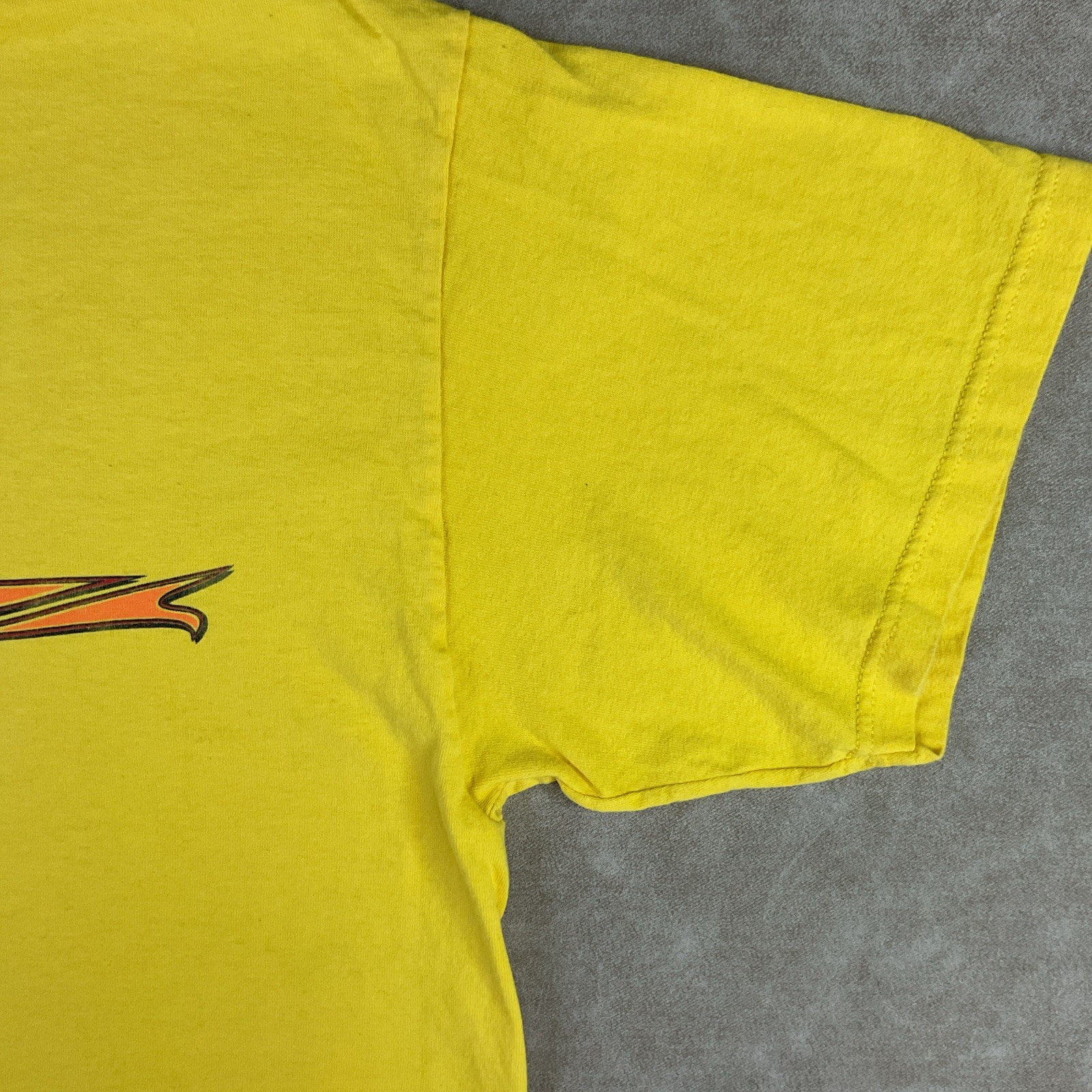 Vintage Diablo Paintball T-Shirt Men Sz XL Y2K Graphic Crew Yellow Short Sleeve