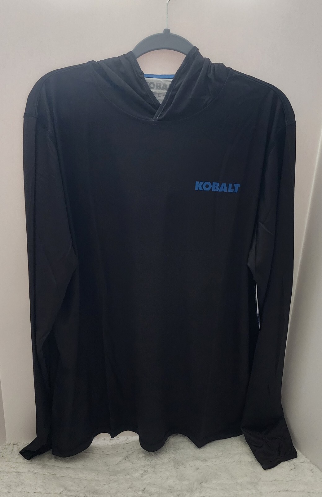 Kobalt Men Hooded Long Sleeve Black Large Shirt