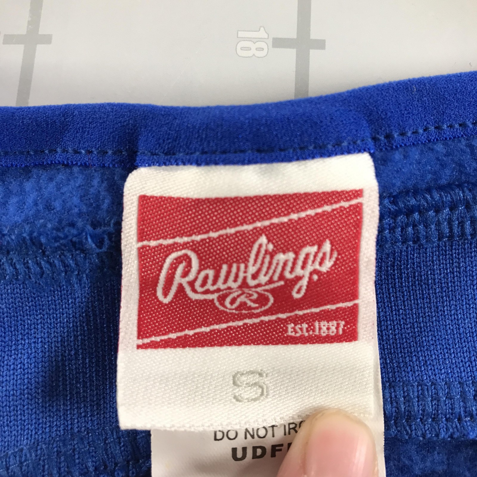 Vintage Rawlings Baseball Shirt Mens Small Royal Blue Blank Practice Pullover