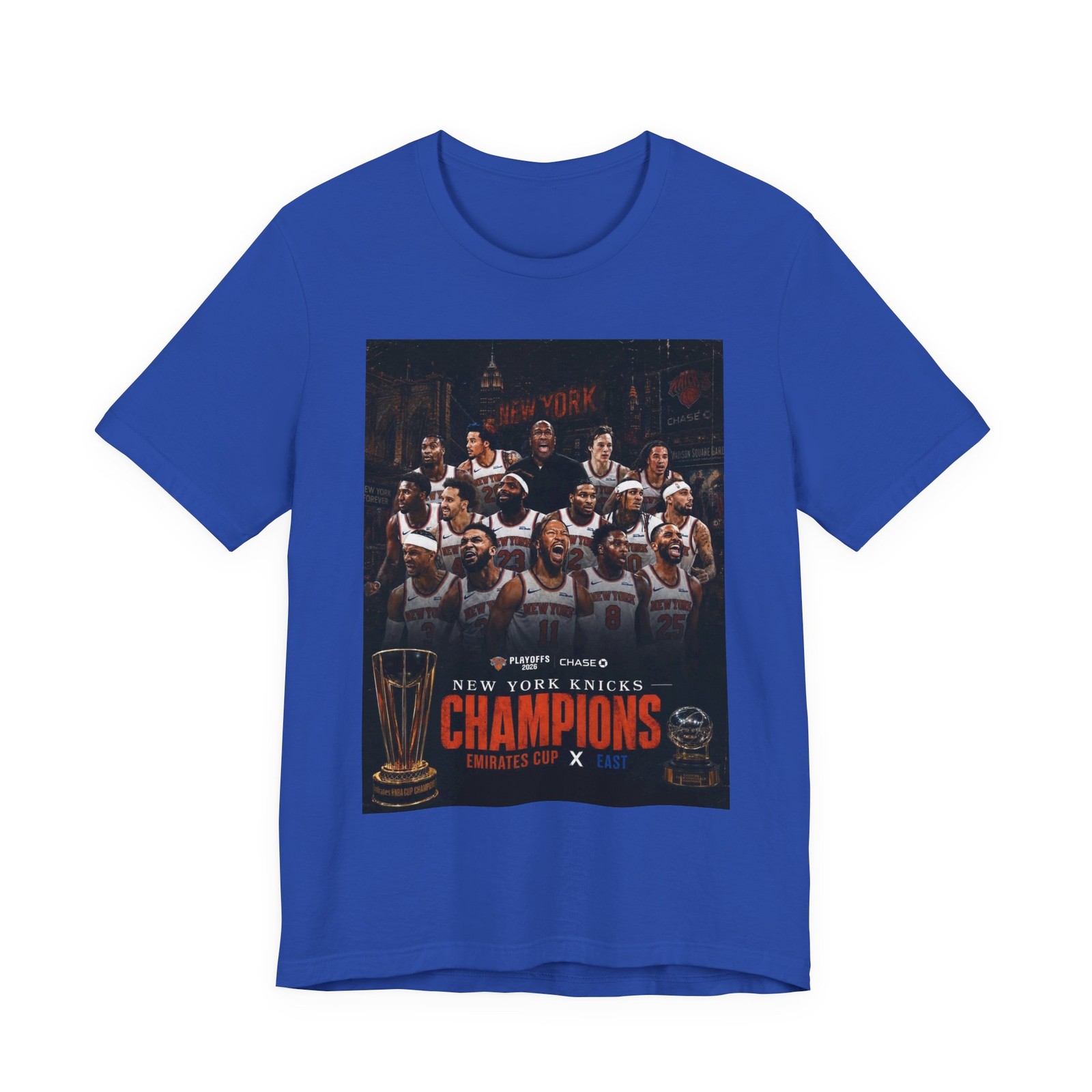 New York Knicks Champions Tee | Basketball Team Poster, Trophy Design