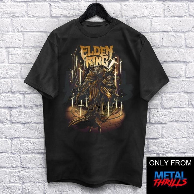 Elden Ring O-Neck Short Sleeve Tee Unique Retro Game Streetwear Apparel