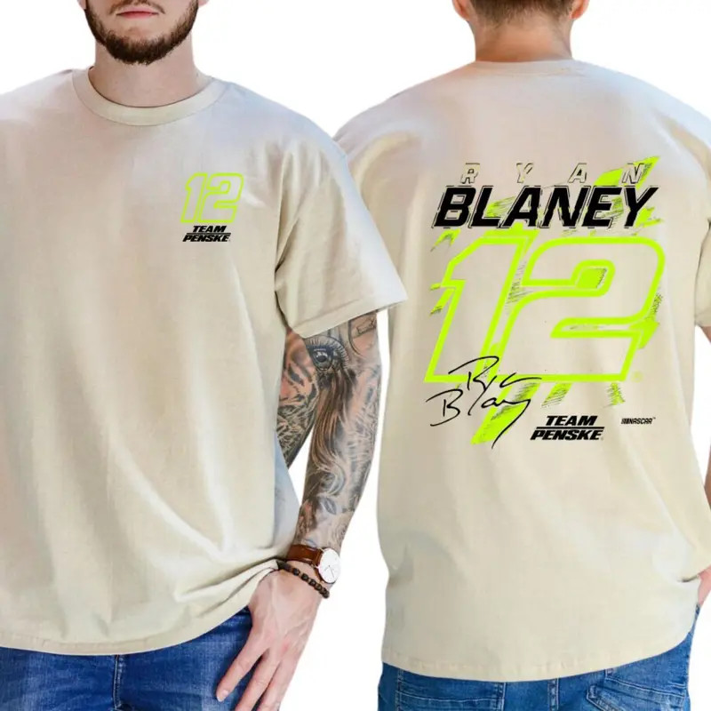 Ryan Blaney 12 Racing Shirt Vintage Motorsport Graphic Tee