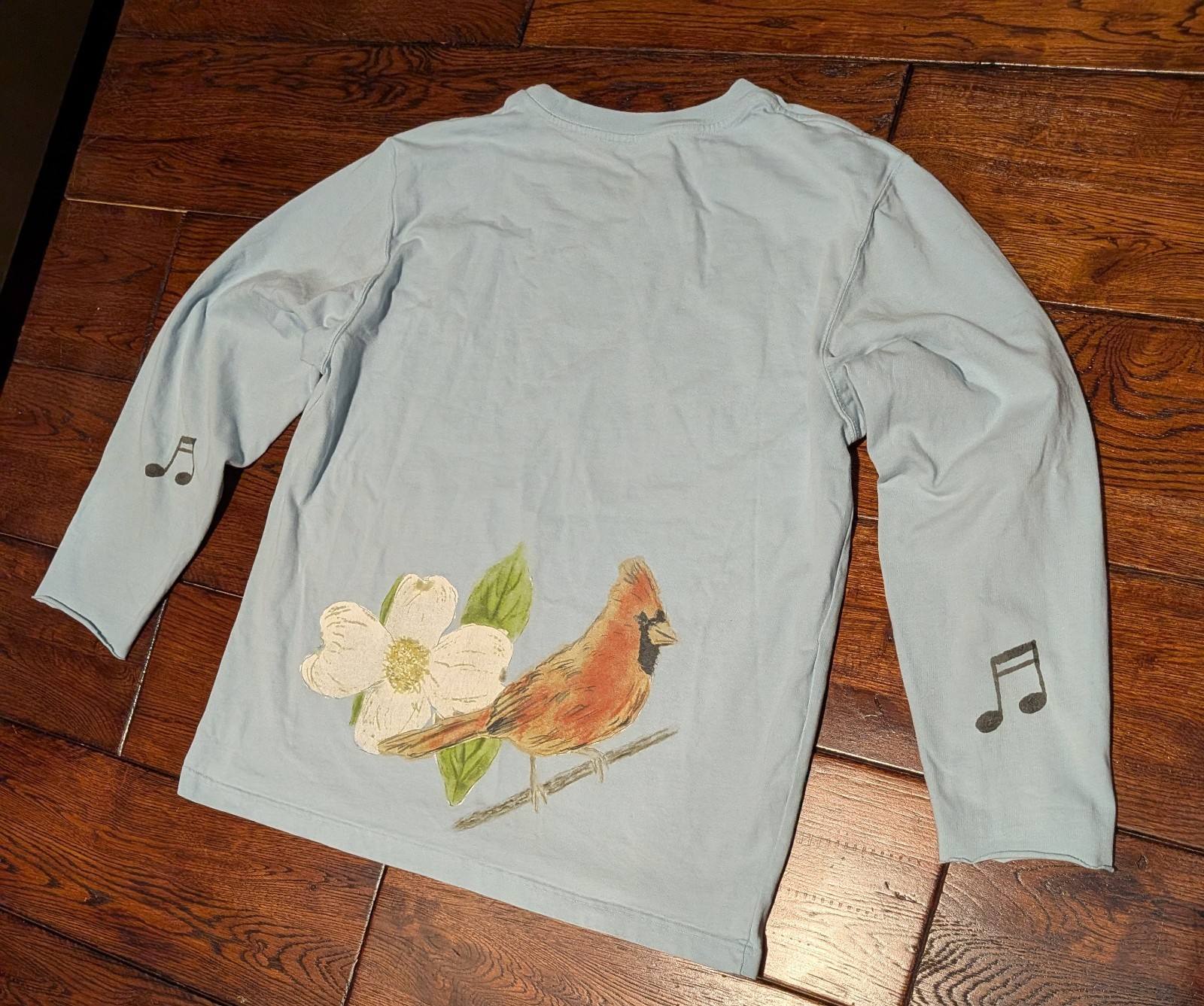 Dreamville Festival Men’s Light Blue Cardinal Long Sleeve T-Shirt Size Large