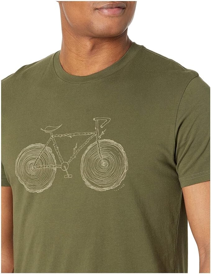 tentree Elm Cotton Classic T-Shirt Olive Night Green Size Medium