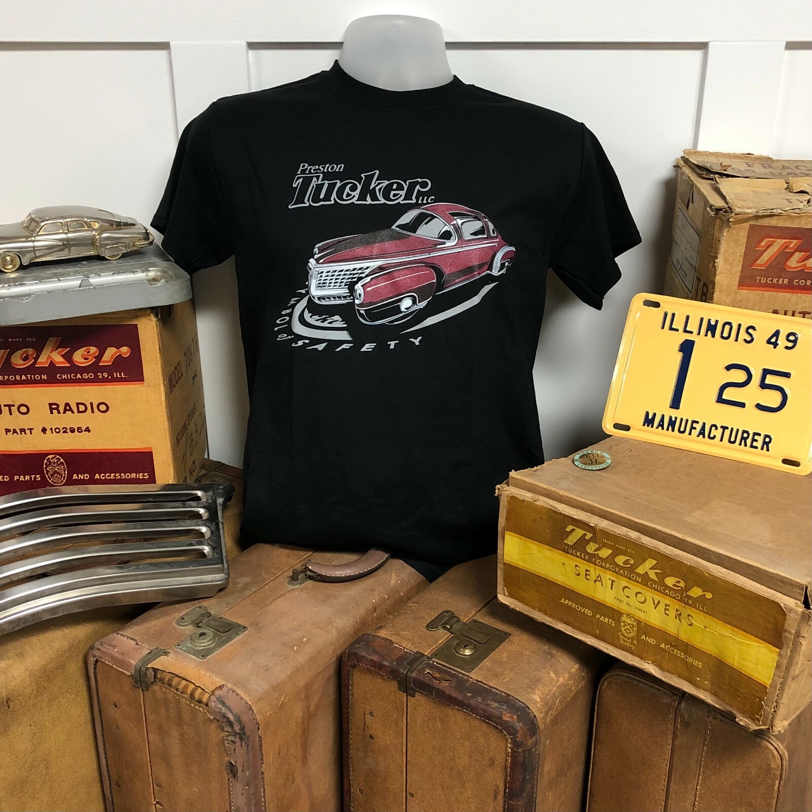 Official 1947 Tucker Torpedo / Automobile T-Shirt by Preston Tucker LLC