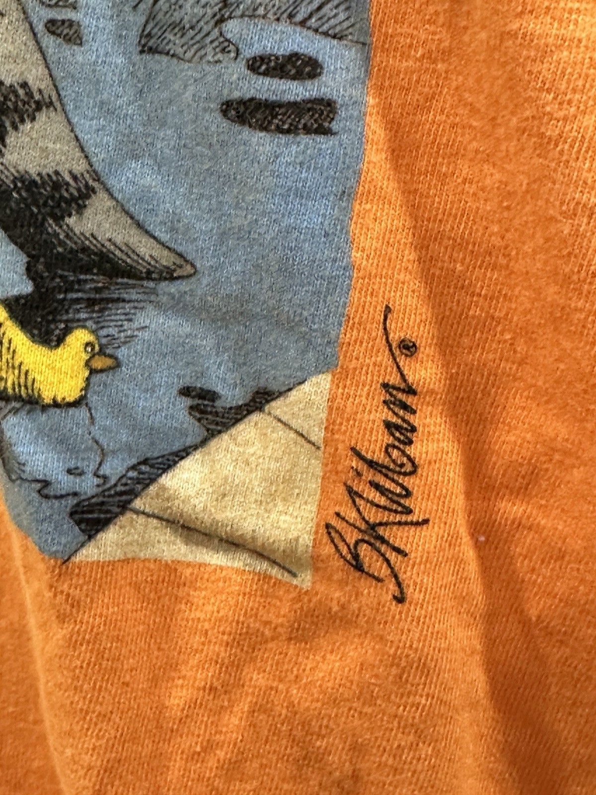 Crazy Shirts Hawaii Adult XL Vintage B Kliban Apricot Dyed Cat Poolside T Shirt