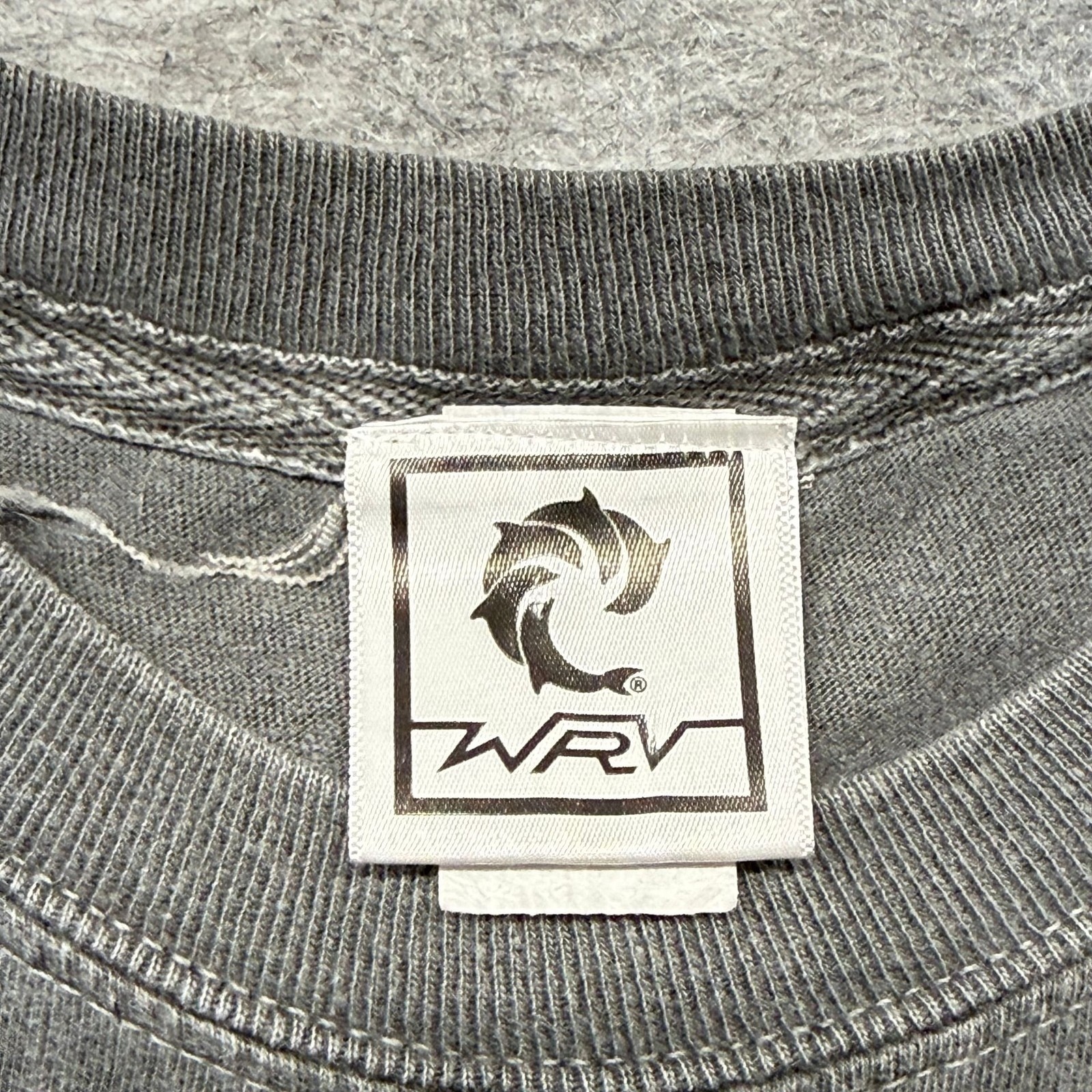 WRV T-Shirt Mens Small Charcoal Grey Cotton Virginia Beach Surf Graphic Tee