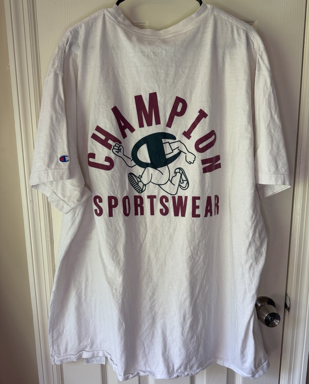 Champion Sportswear Graphic Logo Print White T-Shirt Size 3XB