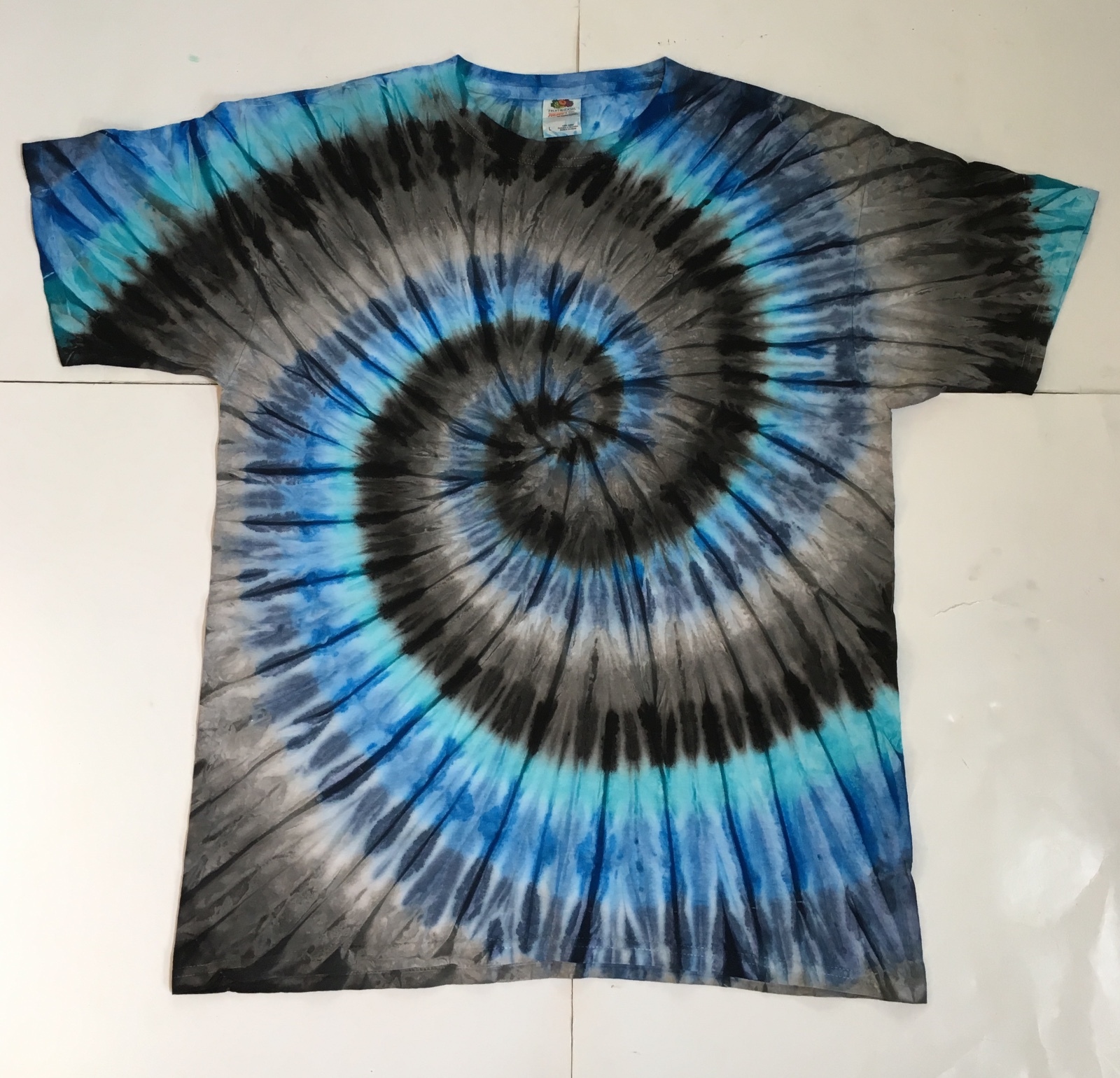 *New* 2XL – Sm Handmade Tie Dye, Electric Graphite, Crew or V-Neck