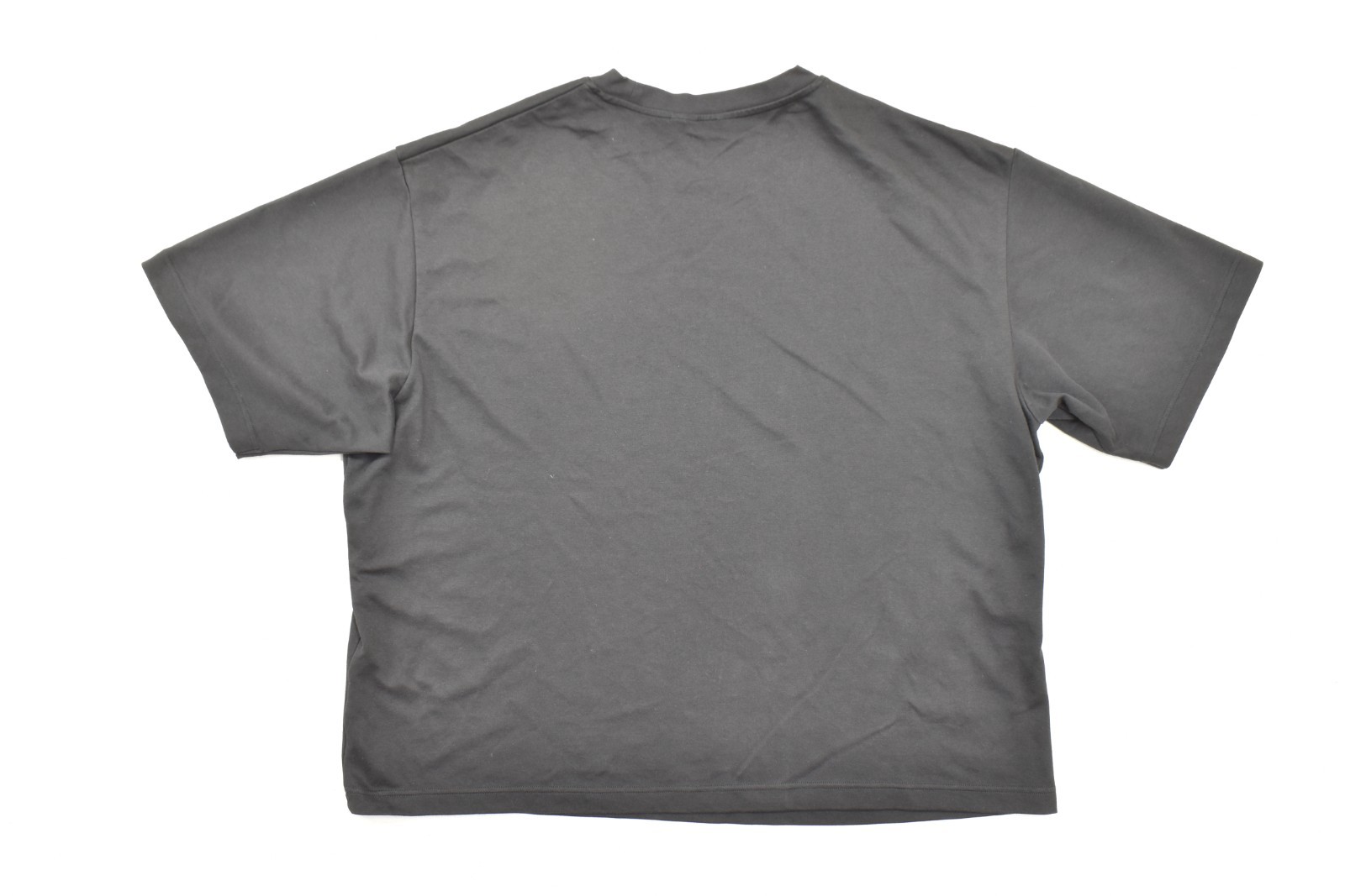 UNIQLO U AIRism Oversized Crewneck T-Shirt Men 3XL Black Short Sleeve Tee