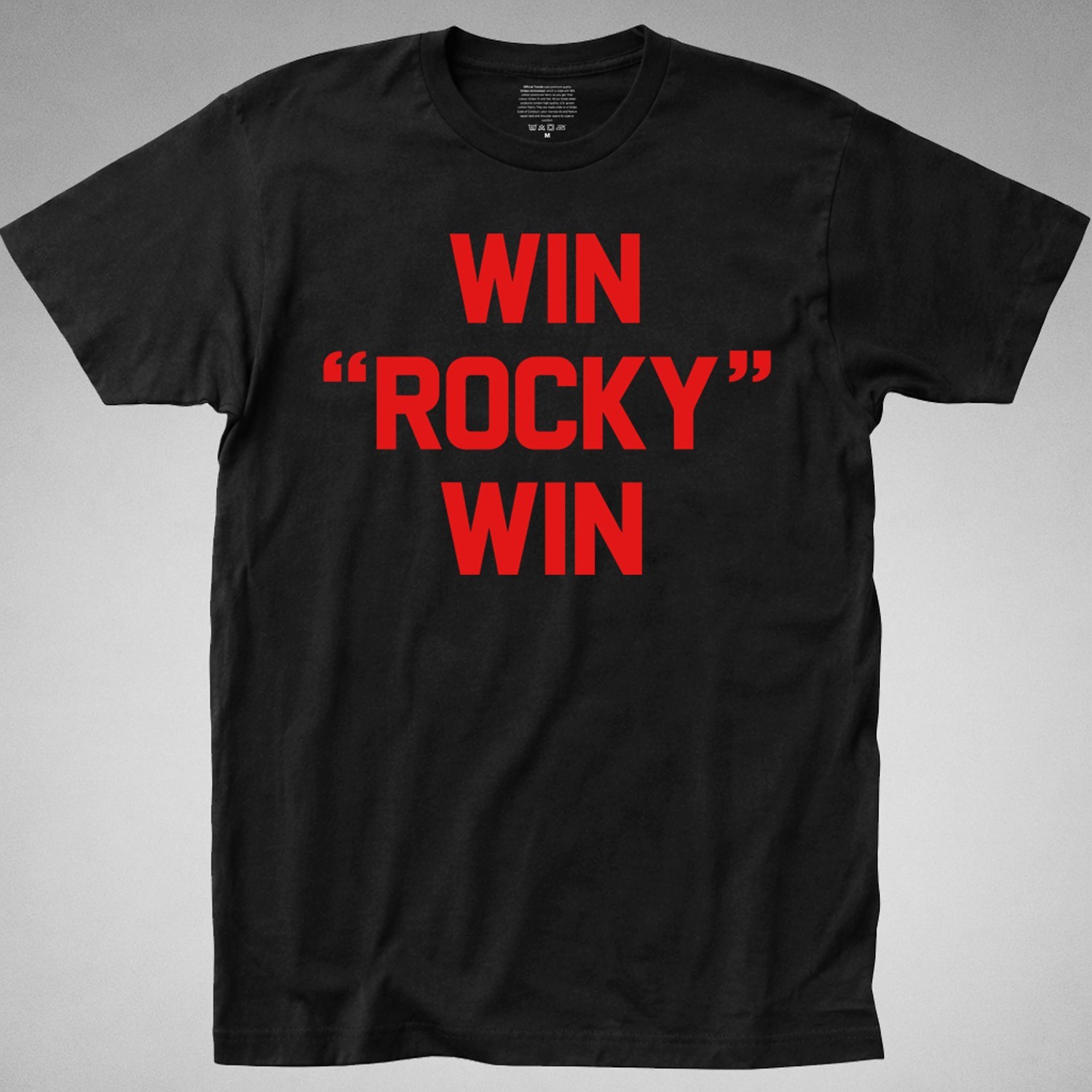 WIN ROCKY WIN T-SHIRT balboa boxing boxer training apollo creed fight gym 80s