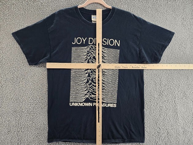 Joy Division Shirt Mens Large Unknown Pleasures Black Band Tee