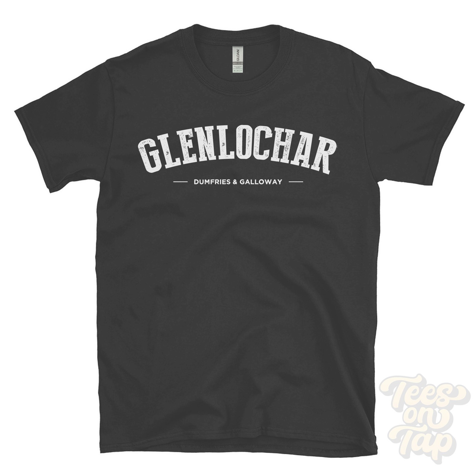 GLENLOCHAR DUMFRIES & GALLOWAY T-SHIRT crossmichael scotland college style