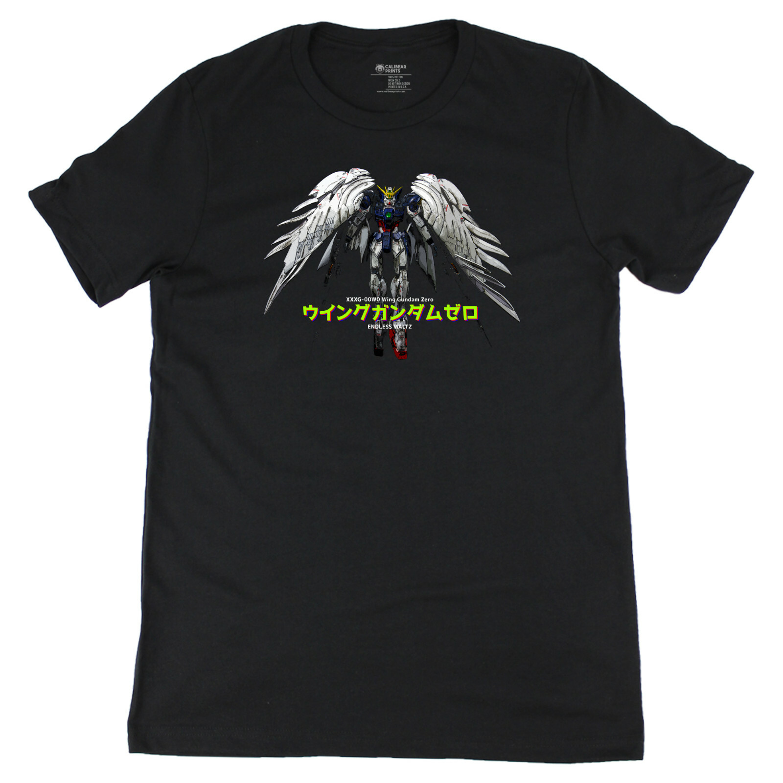 XXXG-00W0 Gundam Wing Zero Custom Endless Waltz Anime Graphic Art Novelty Tee