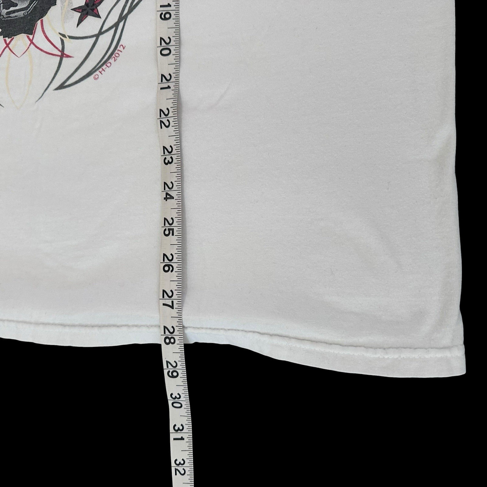 Harley Davidsons Mens L Short Sleeve T Shirt Chopper Pinup Girl Oklahoma City