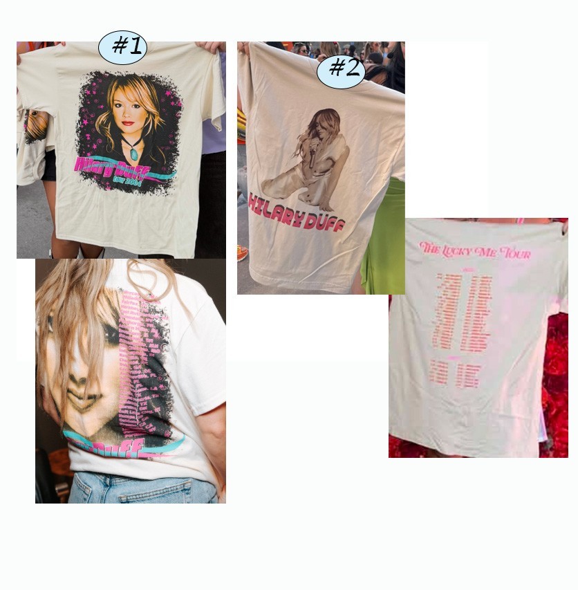 Hilary Duff Tour Shirt Vintage Concert Merch Graphic Tee Reprint