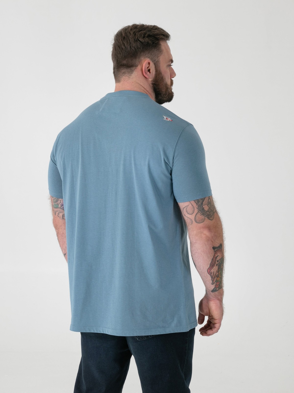 D555 Miller Men’s Bearded Skull Print Everyday Short Sleeve T-shirt