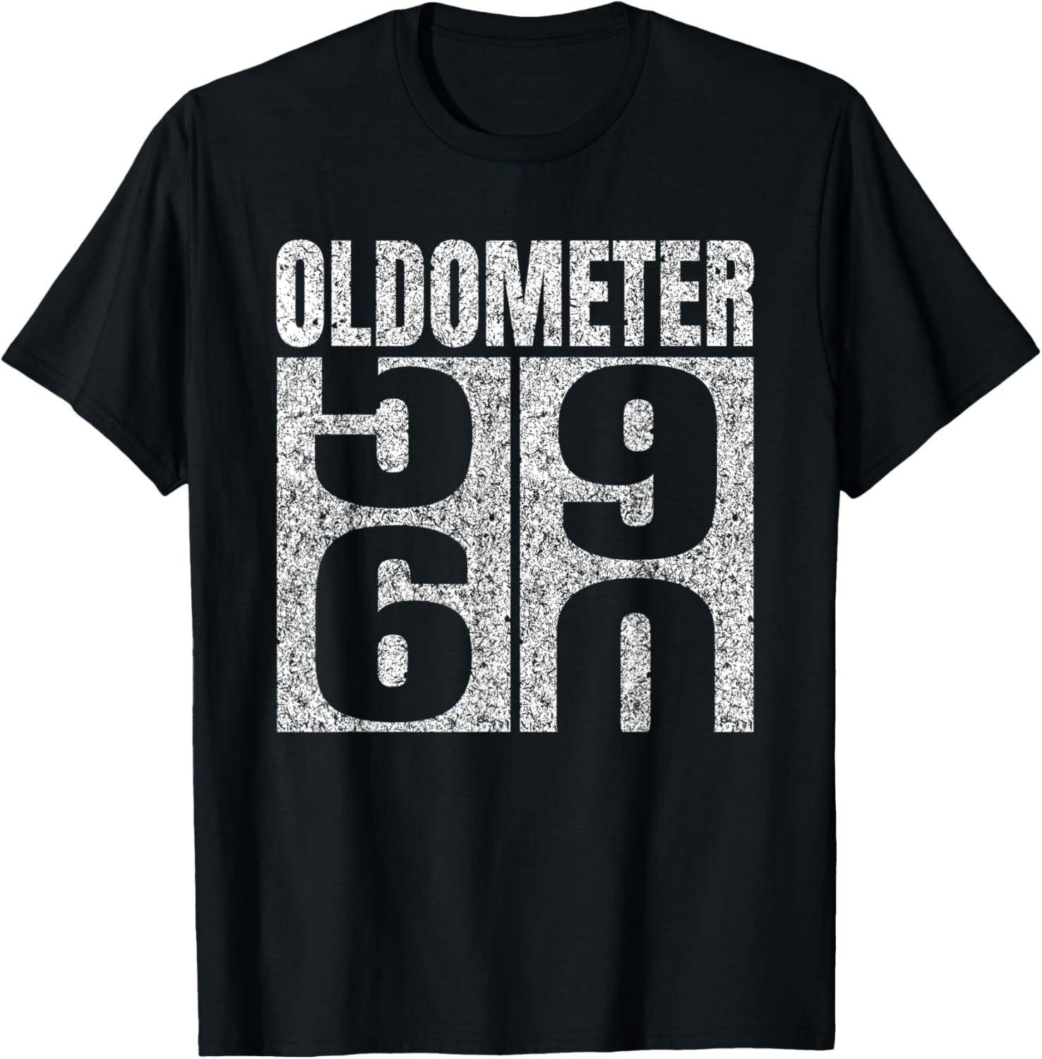 60th Birthday Oldometer 59-60 Vintage Funny Gifts Men Women T-Shirt