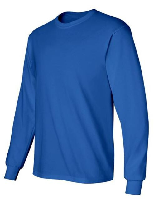 Below WHOLESALE Blank long sleeve T-Shirt 71 GILDAN 2400 large royal blue Lot