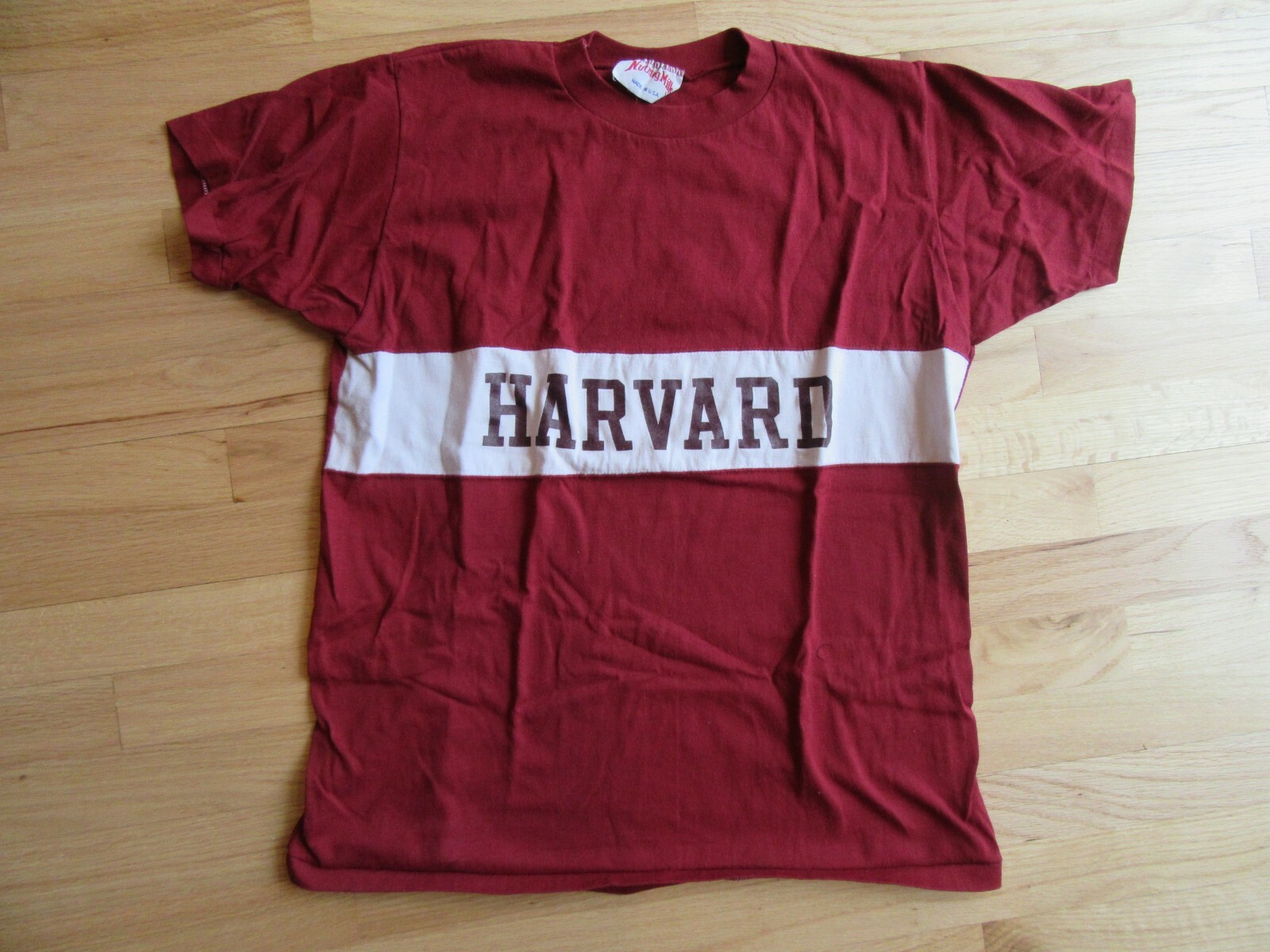 20S/VINTAGE RARE HARVARD UNIVERSITY T SHIRT/SINGLE STITCH/SIZE EXTRA LARGE/USA!