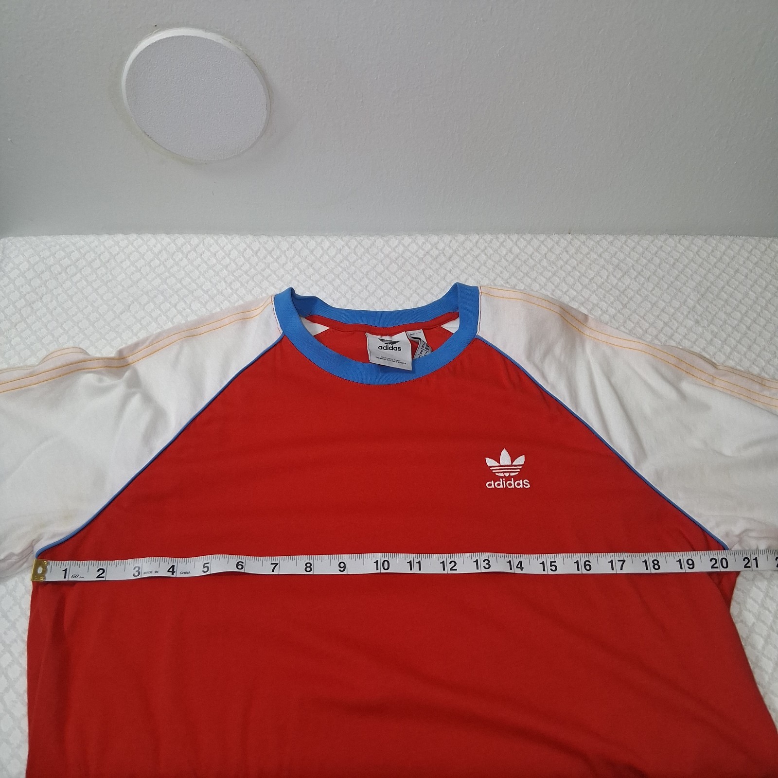 Adidas 100% Cotton T- Shirt Men Sz M Multi Color Casual Sports Outdoors Everday