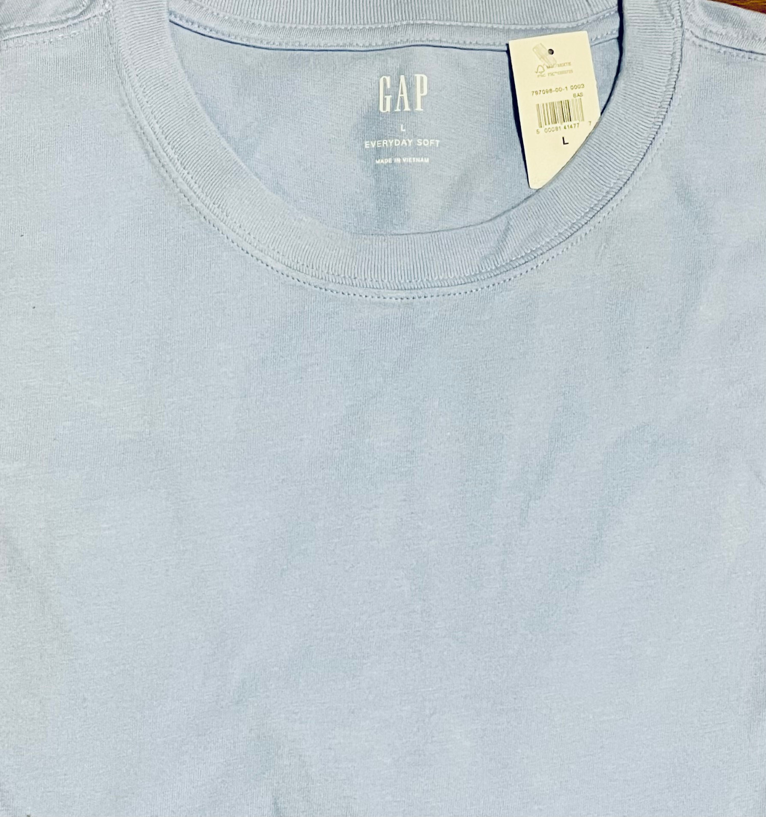 GAP Men’s Short Sleeve Crew Neck Everyday Premium Wash T-Shirts S M L XL XXL-NEW