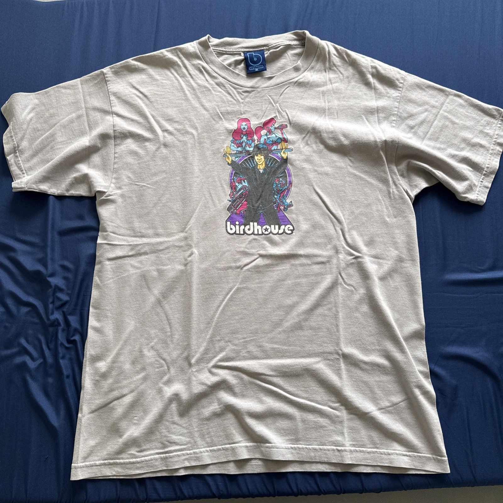 BIRDHOUSE XL VINTAGE BRIAN SUMMNER BRUCE LEE T-SHIRT