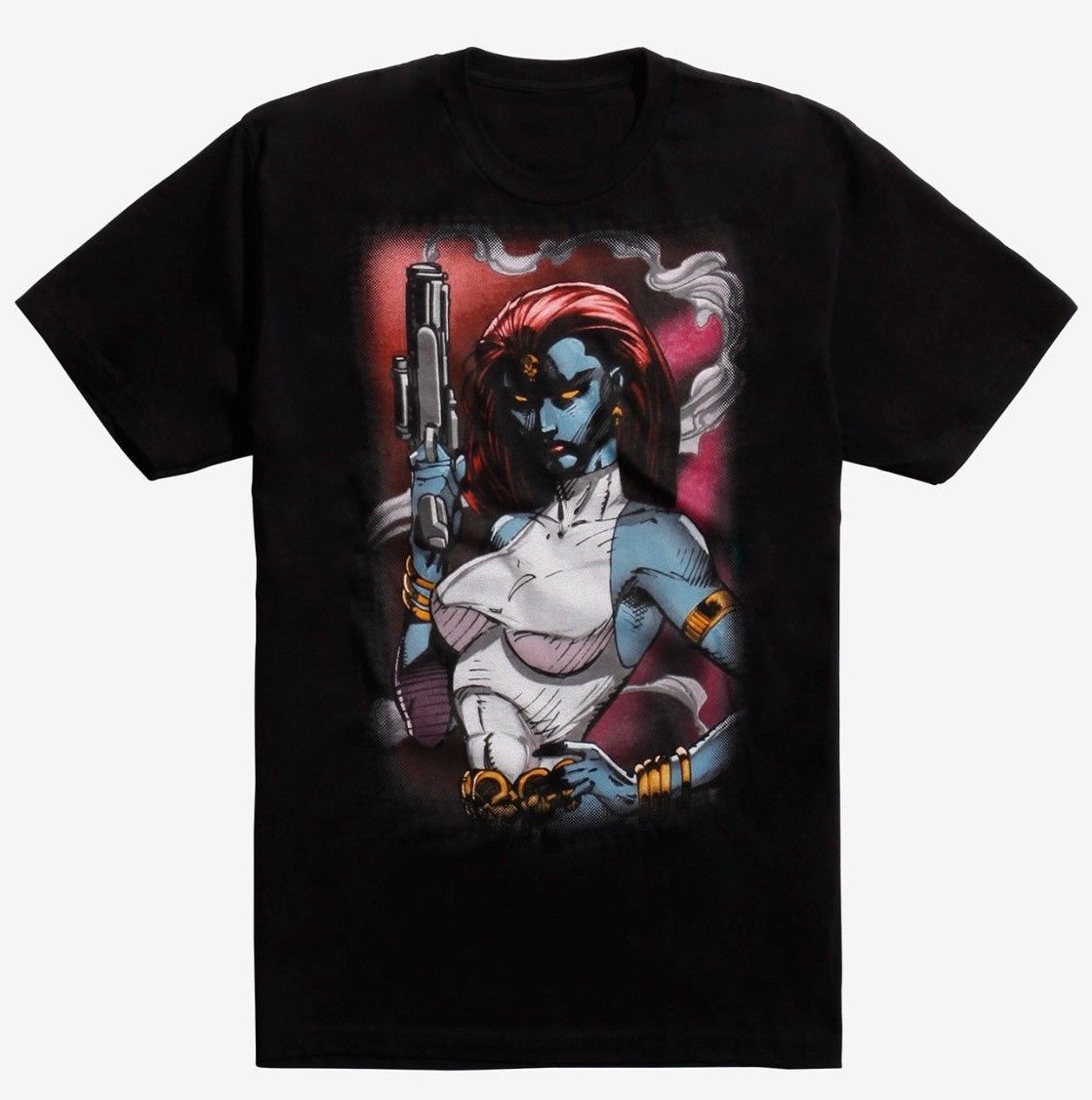 New Marvel Mystique Smoking Gun Mens T-Shirt XS S M L XL 2XL 3XL X-Men Black