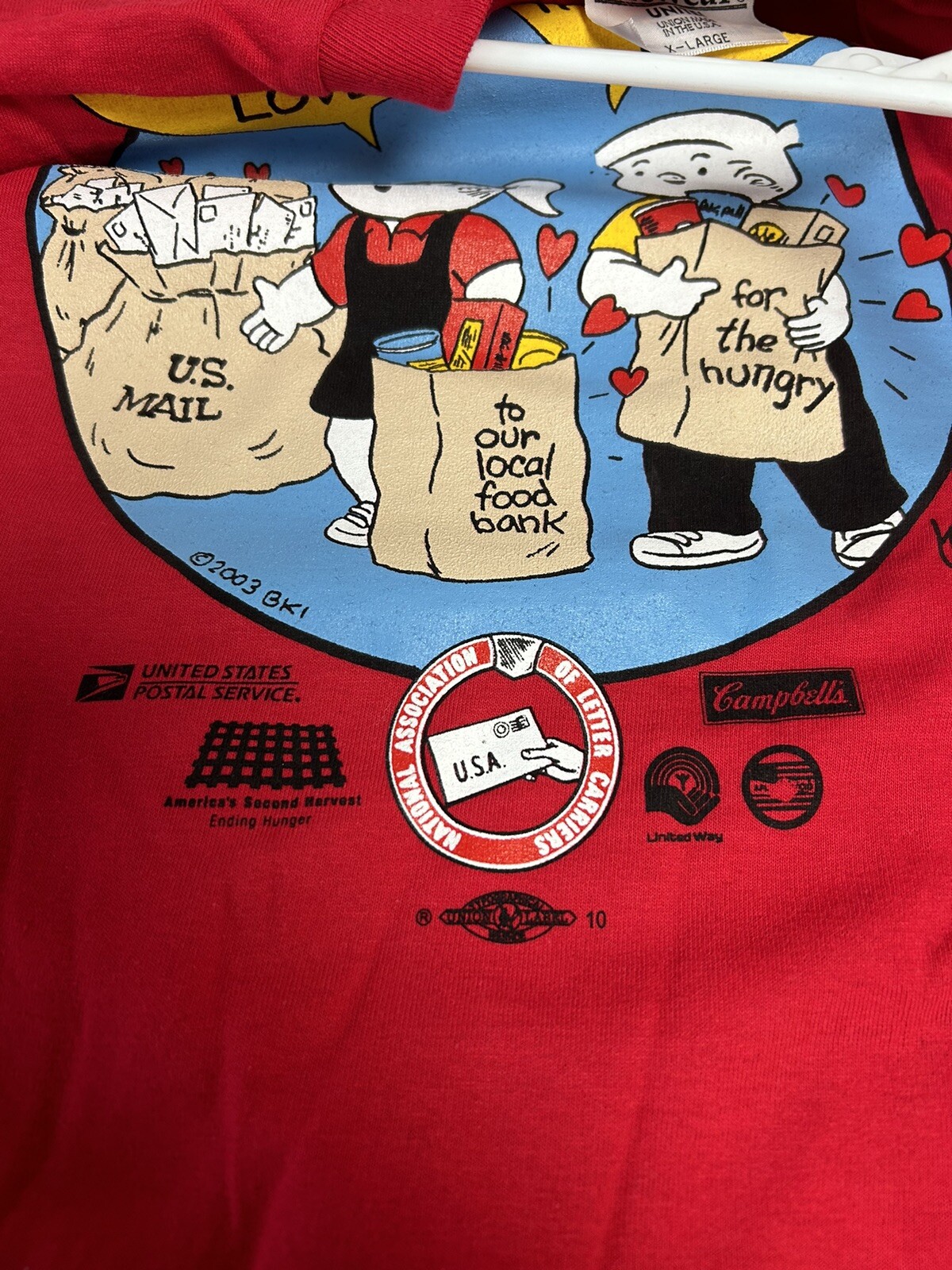 Vintage Labor Union US Mail Carriers Lifewear Unite T-Shirt Adult Size XL New