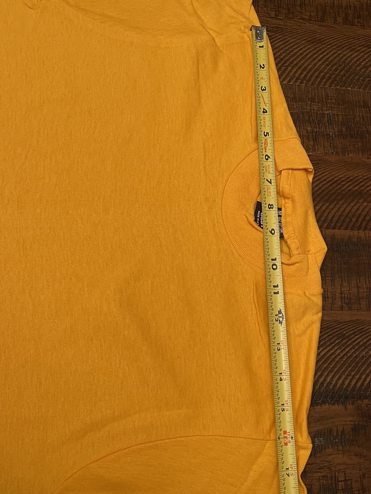 4 Vintage Screen Stars Best Single Stitch Yellow Gold Tee Shirts Size Medium NOS