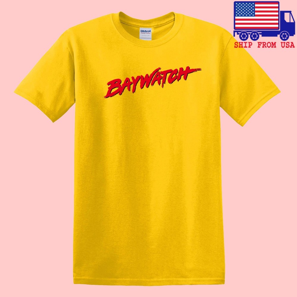 Baywatch Retro Tv Show Men’s Yellow Size S-5XL