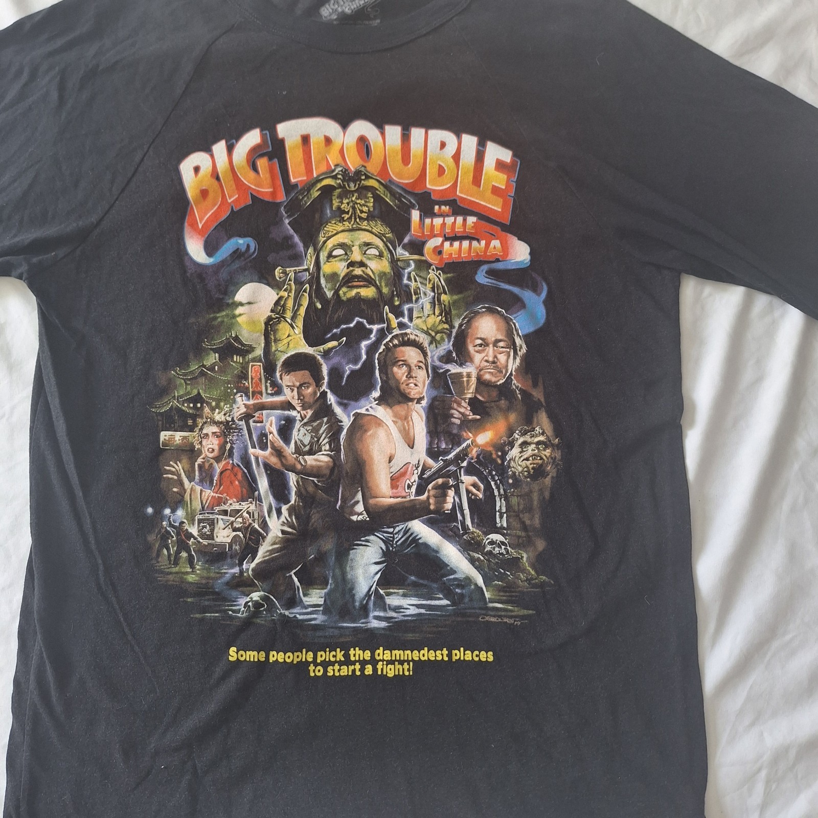 Fright Rags Big Trouble In Little China Shirt Men’s L Long Sleeve John Carpenter