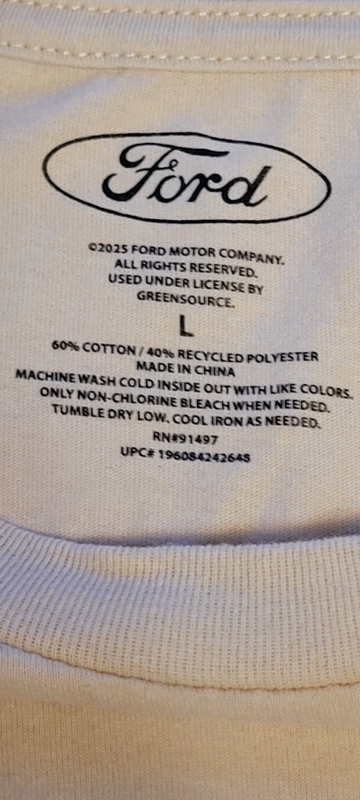 Ford Mustang Boss 302 Shirt Mens Large Cream Graphic T Shirt Muscle Car 2025