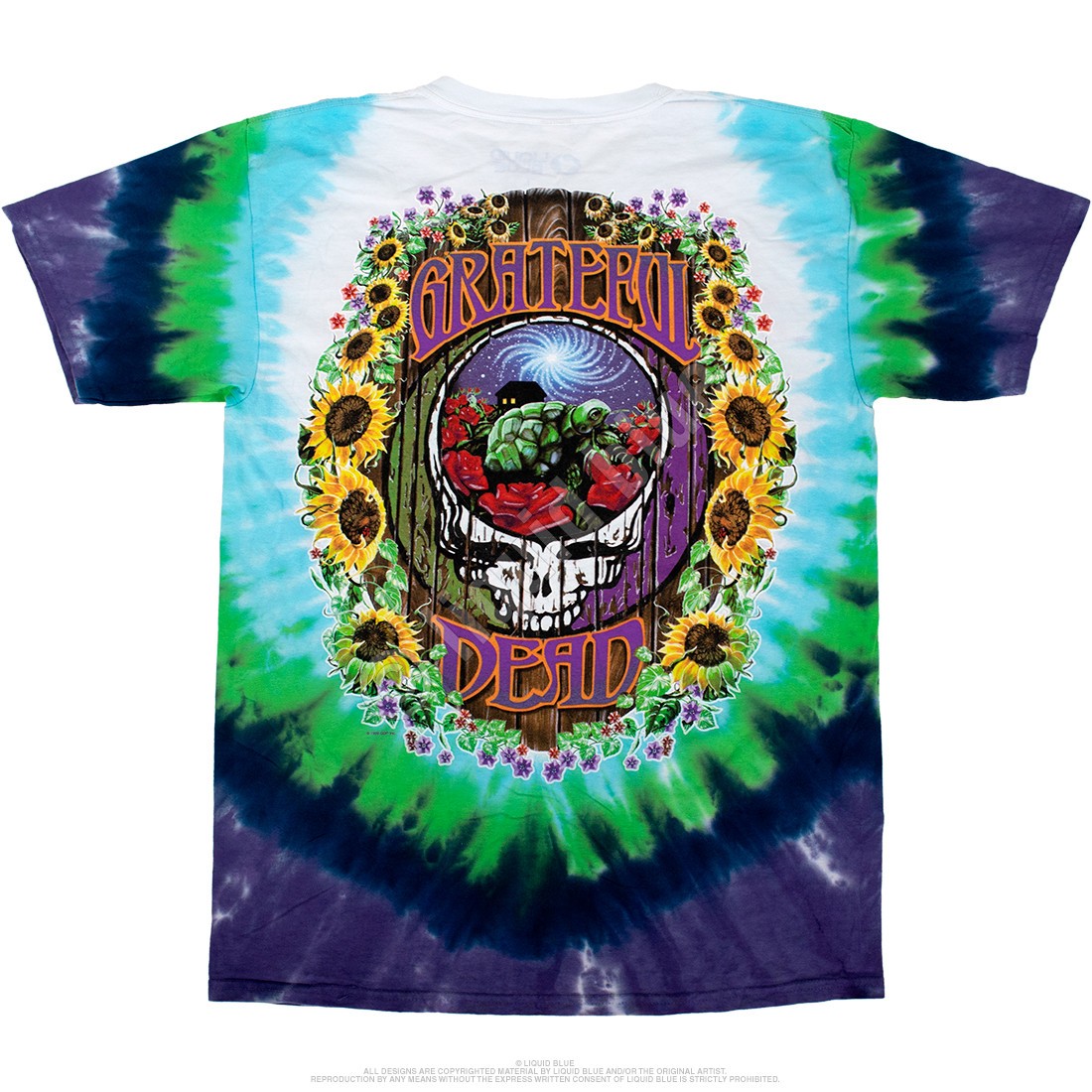 Grateful Dead Terrapin Station Tie-Dye T-Shirt Liquid Blue