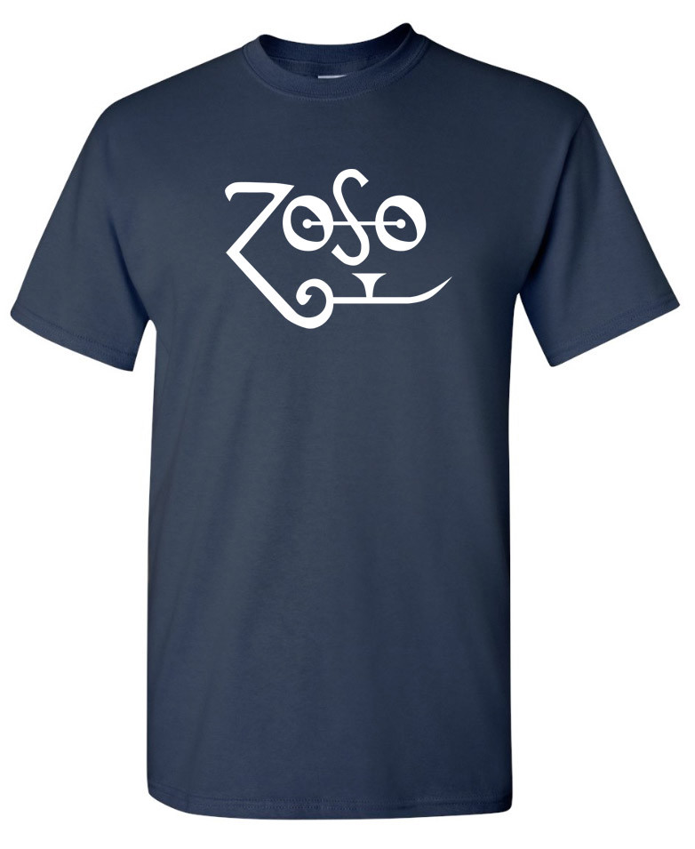 Zoso T-SHIRT – Jimmy Page Plant Zeppelin Classic Rock