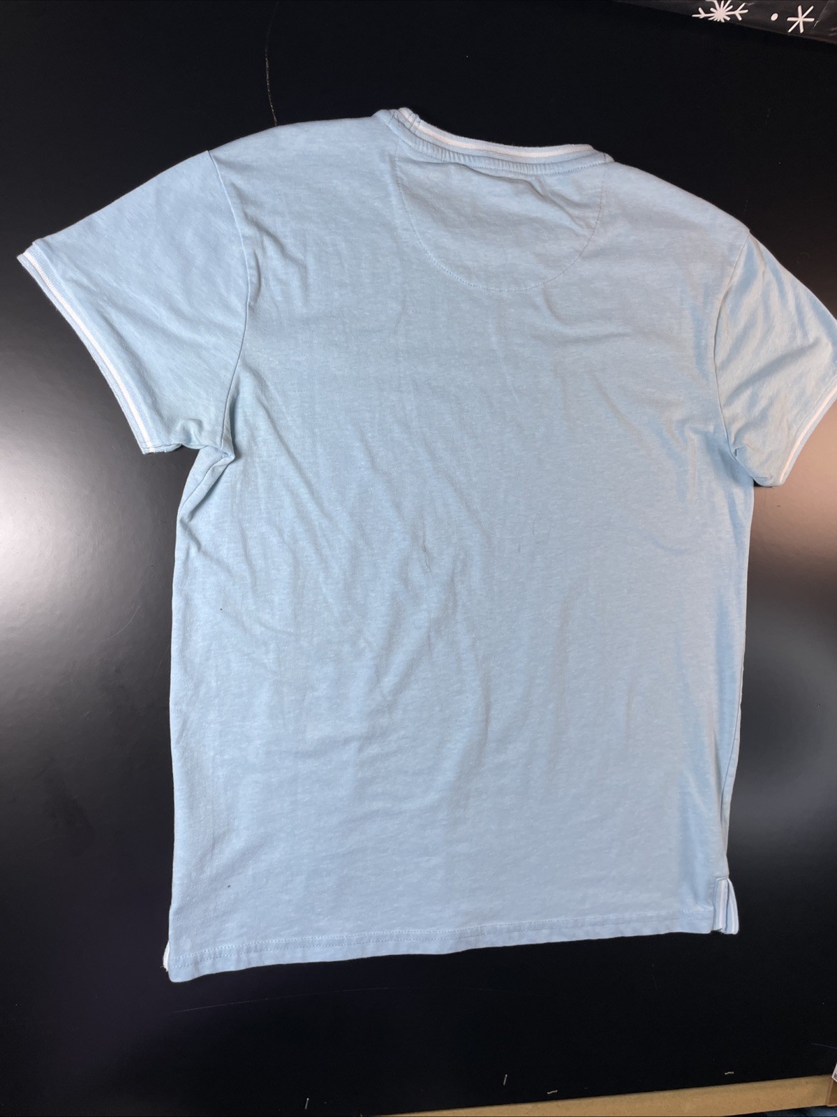 Scott James England Light Blue Short Sleeve T-Shirt Mens Medium