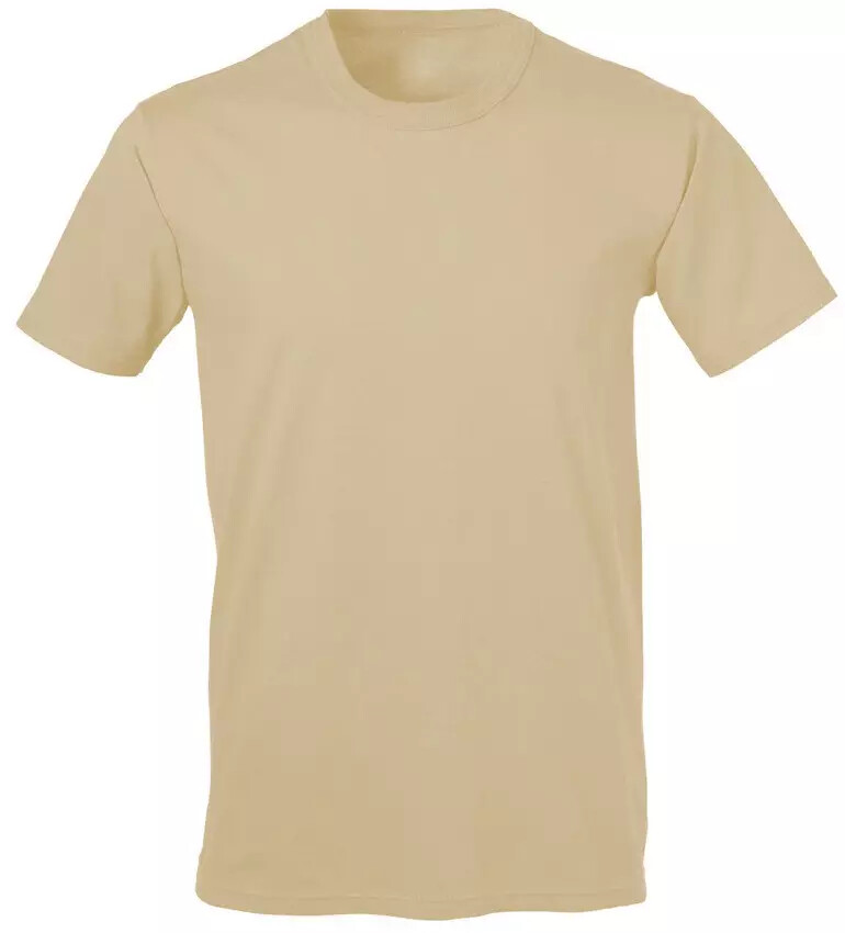 Soffe Men’s Dri Performance T-Shirt 100% Cotton Moisture Management 905 – Sand