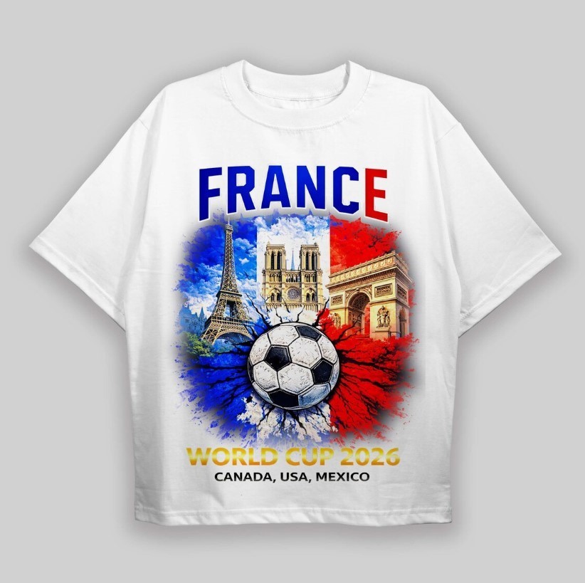 France Soccer Shirt 2026 World Cup Football Fan Tee Paris Graphic T Shirt