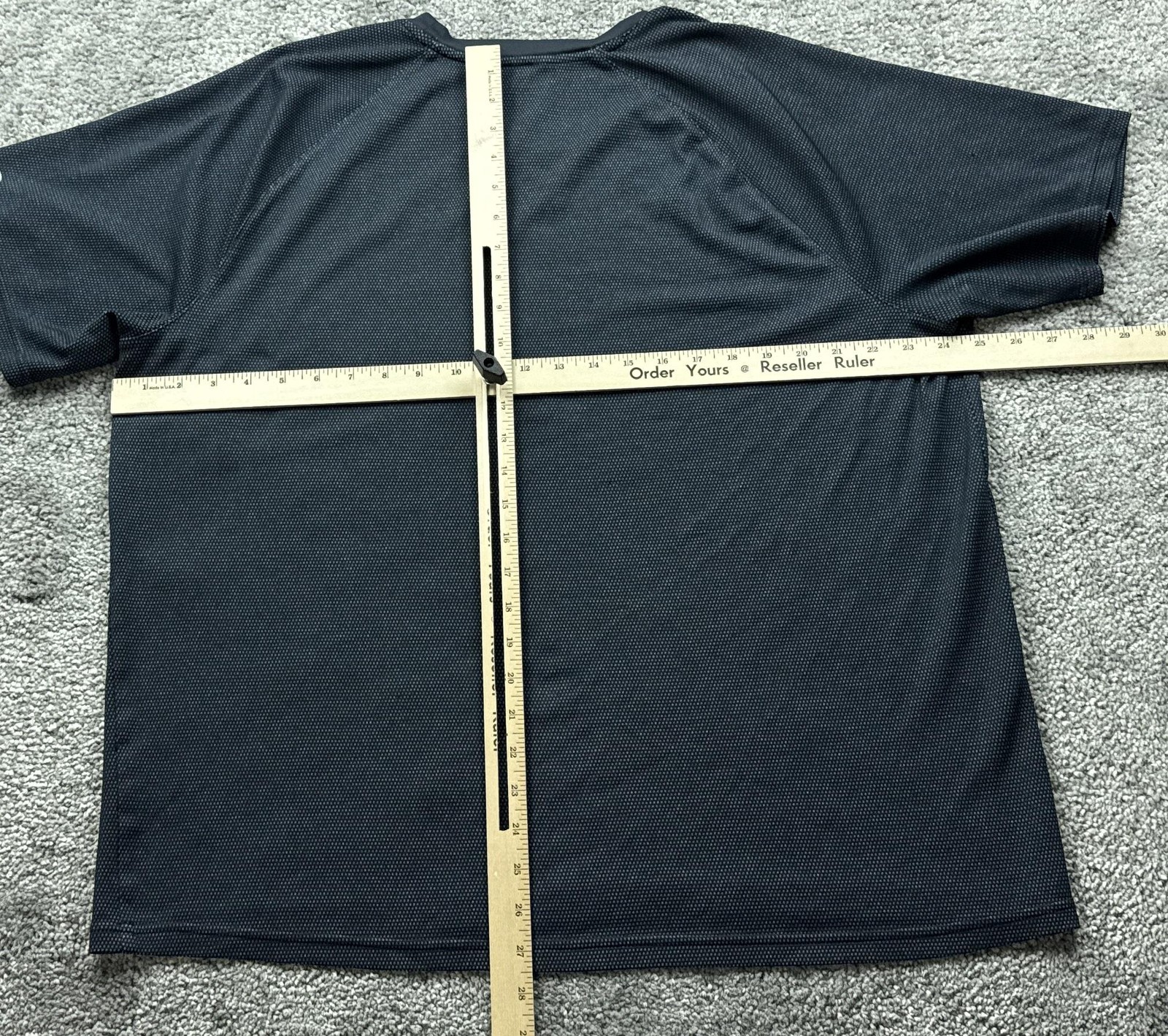 Champion Shirt Mens XL Black Geometric Tagless Polyester Jersey Breathable