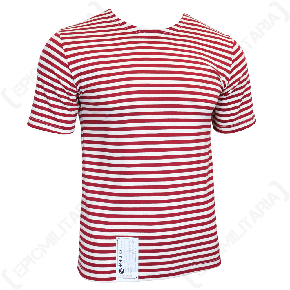 Genuine Russian OMON / MVD Telnyashka – 100% Cotton Striped Military T-Shirt New