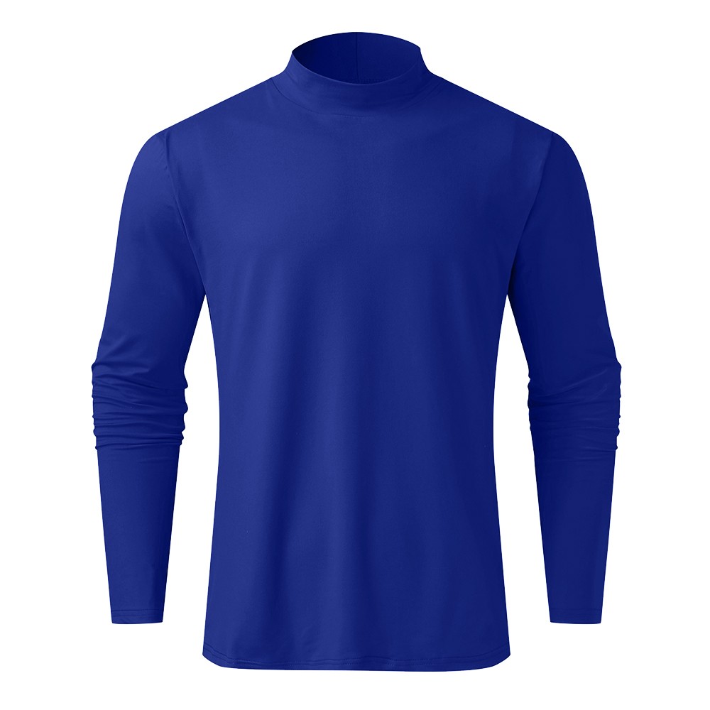 Men High Turtle Neck T Shirt Polo Tops Winter Warm Long Sleeve Baselayer Jumper