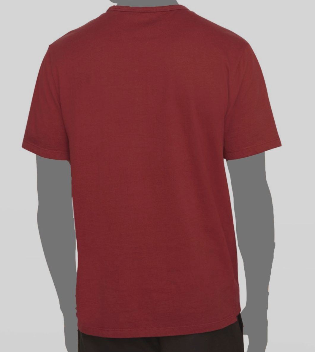 $80 Vince Men’s Red Solid Garment Dye Short-Sleeve Cotton Crew T-Shirt Size M