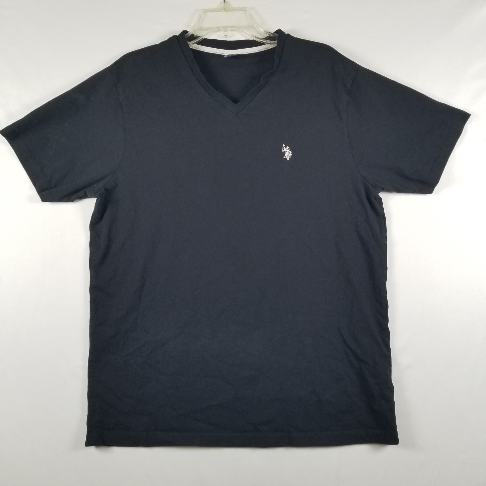US Polo Assn Shirt Mens Large Short Sleeve Black Logo T-Shirt