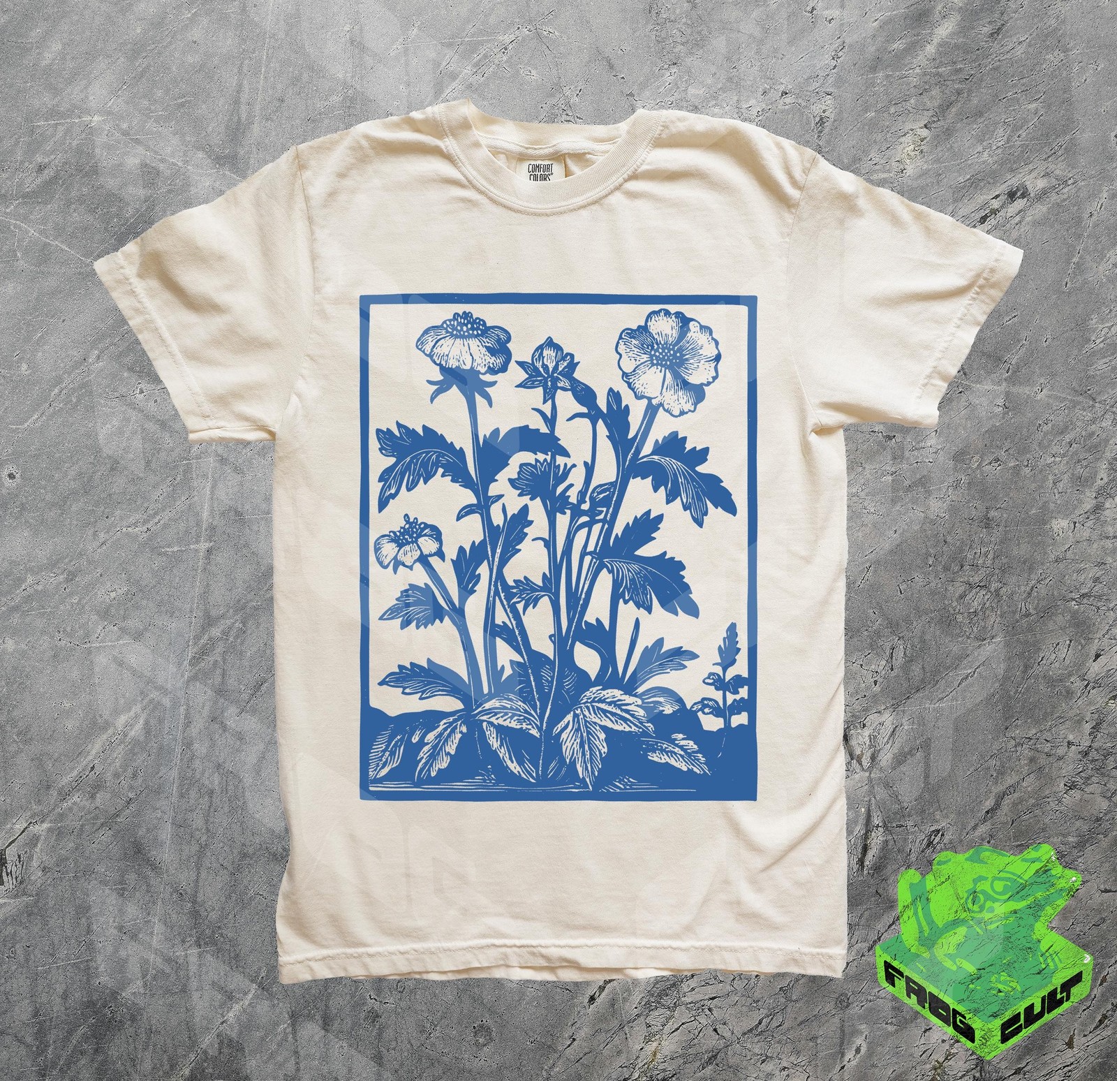 Vintage Wildflowers Graphic Shirt Comfort Colors 90s Retro Flowers Tee Presse