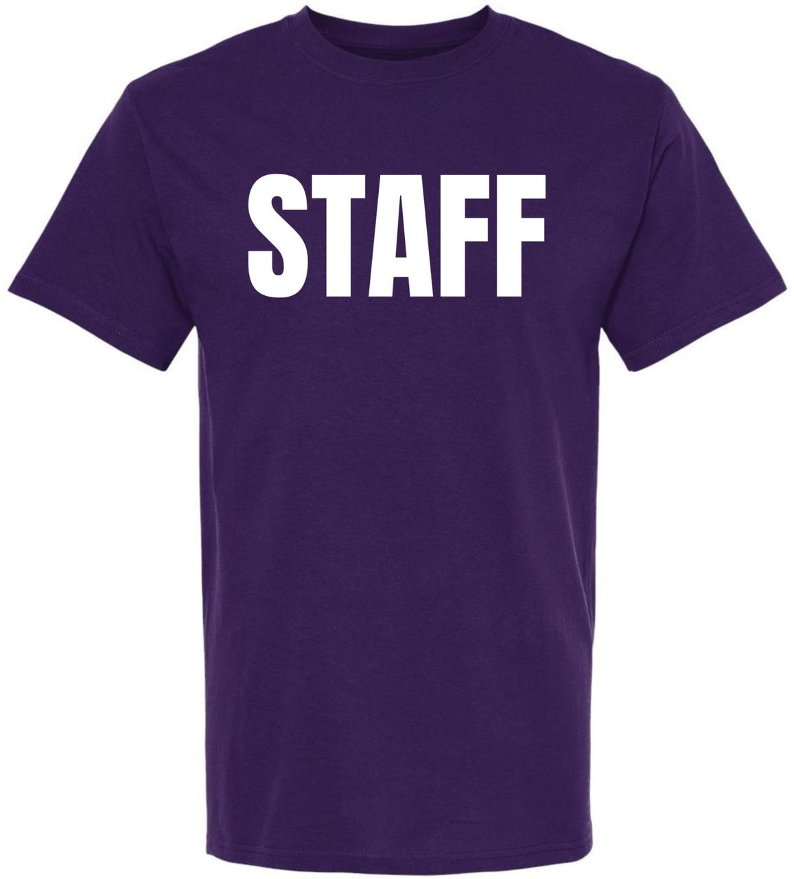 Staff T Shirt Printed Work Uniform Crewneck Tee Event Security Team Shirt