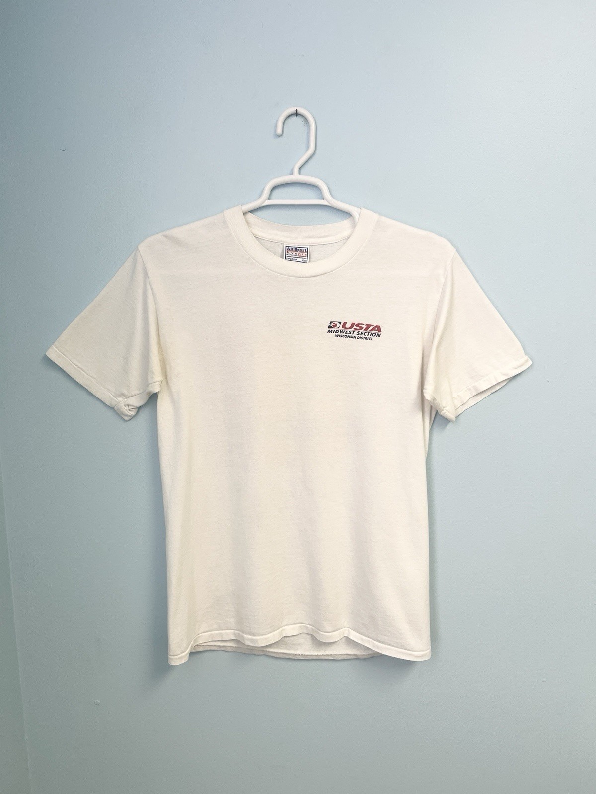Vintage 90s USTA Midwest Section Wisconsin District Tennis T Shirt Medium