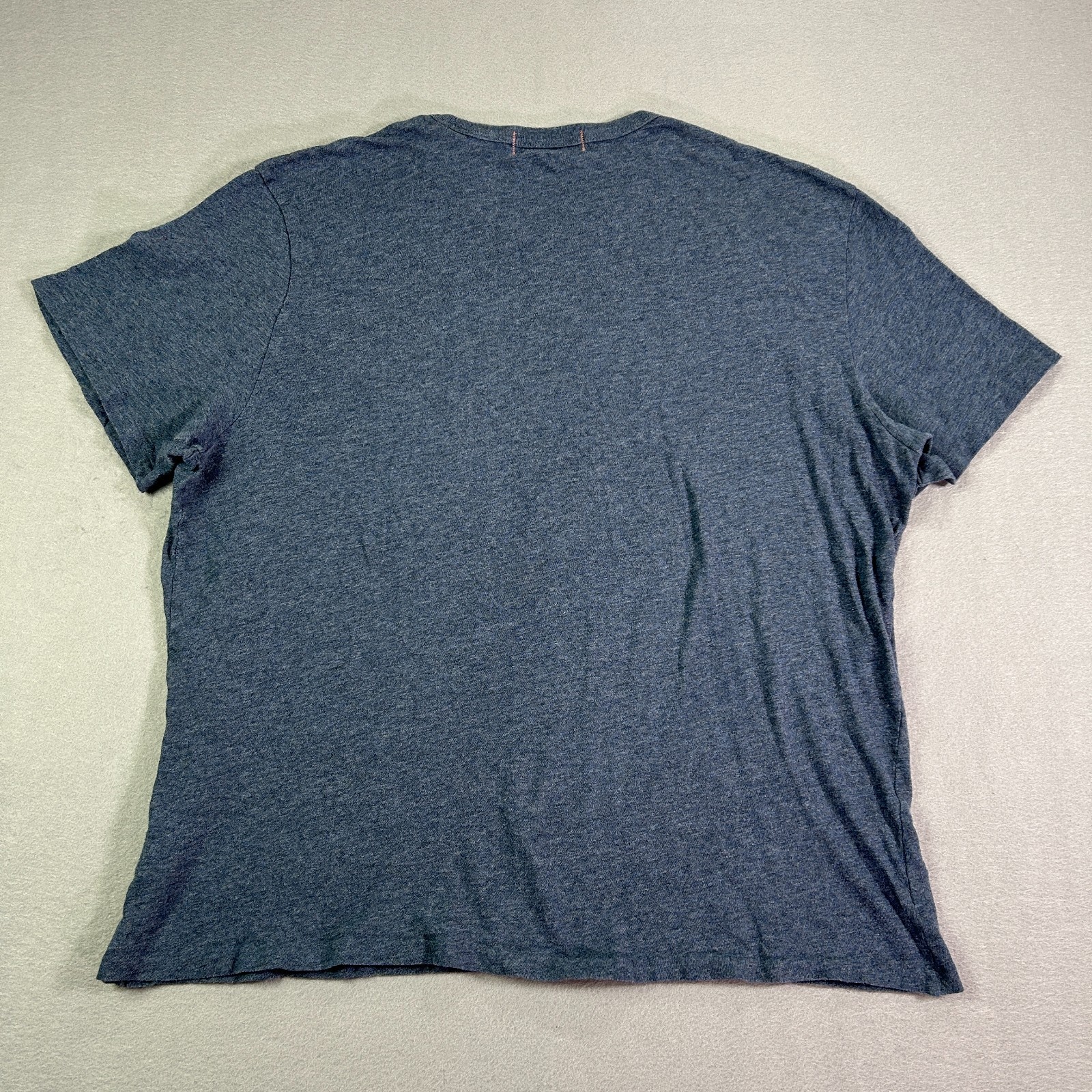 Faherty Men’s T-shirt Large L Blue Chambray Tees Short Sleeve Crew Cotton Modal
