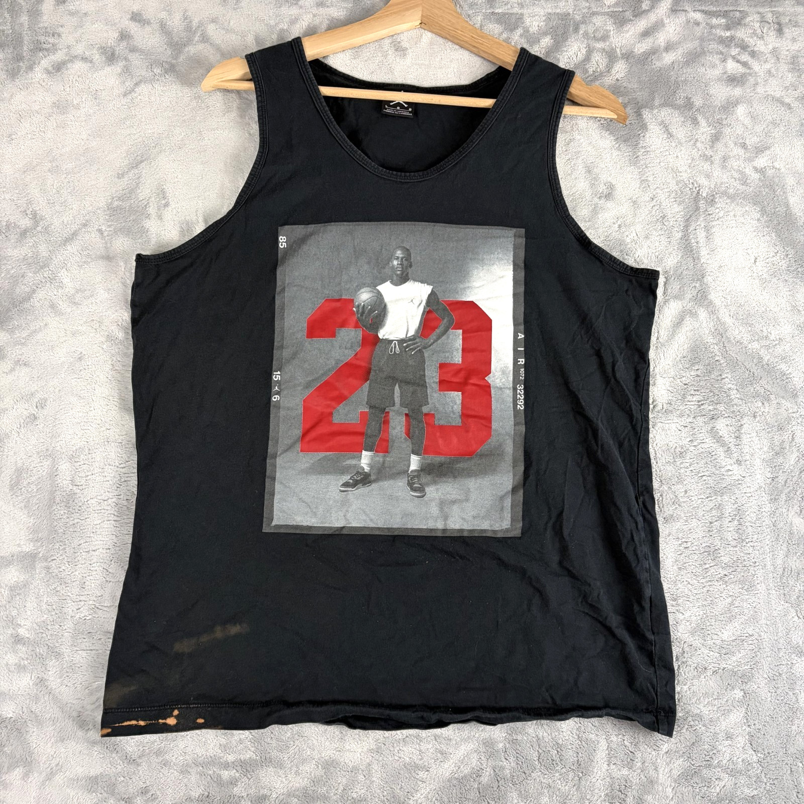 Nike Air Jordan 23 Mens Large Michael Jordan Graphic black Tank Top jumpman