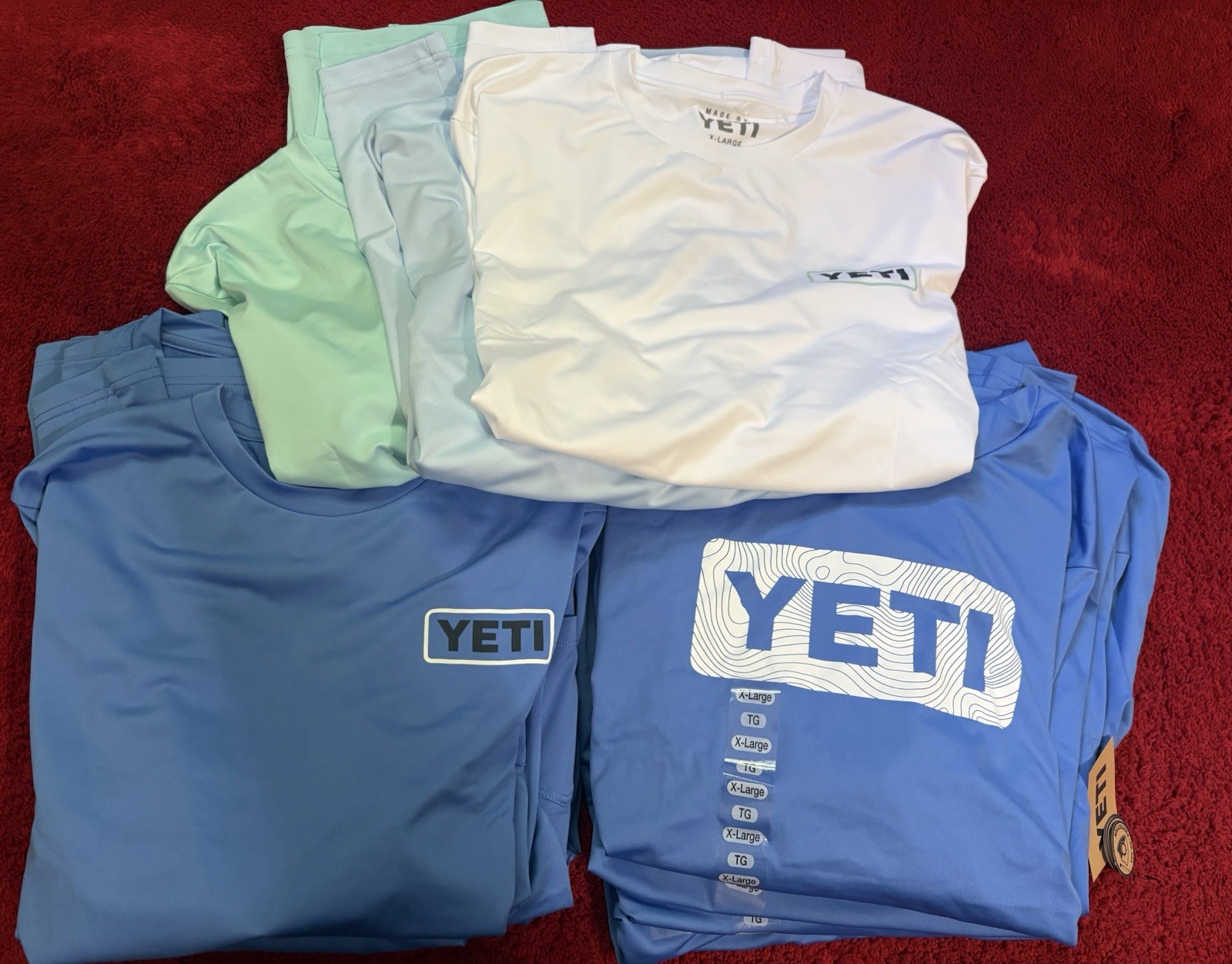 Yeti Sun Shirt Lot Of 16 New Sz S To XXL Hoodie Fishing Cooler